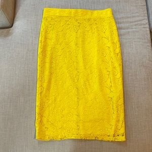 Marks & Spencer Limited Collection yellow pencil skirt